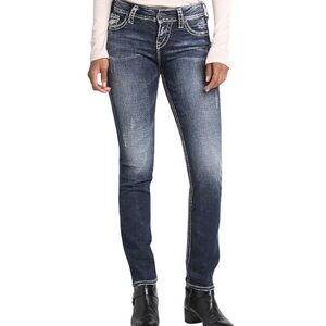 Silver suki jeans.